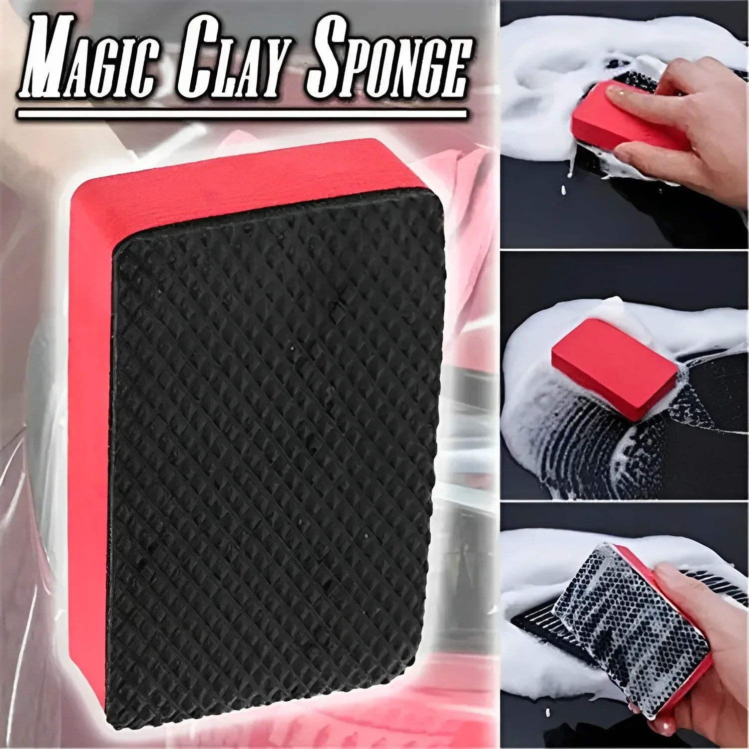 

2PCS Magic Clay Cleaning Eraser Polish Pad Tool Magic Mud Kitchen Cleaning Sponge Block Home Wash Cleaning Supplies