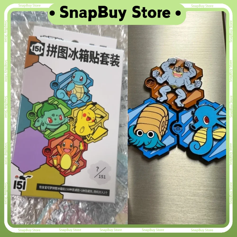 

Original PTCG Collected 151 Scarlet and Violet Chinese Gift Box Trading Cards Jigsaw Fridge Magnets Set Collectible Toys Gifts