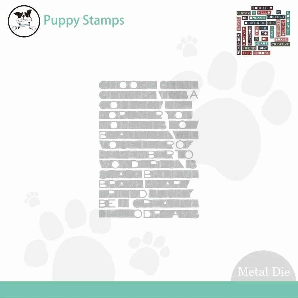 

Letter Metal Cutting Dies 2024 New Arrivals Cut Scrapbook Craft Decoration Embossing Template DIY Greeting Card Handmade