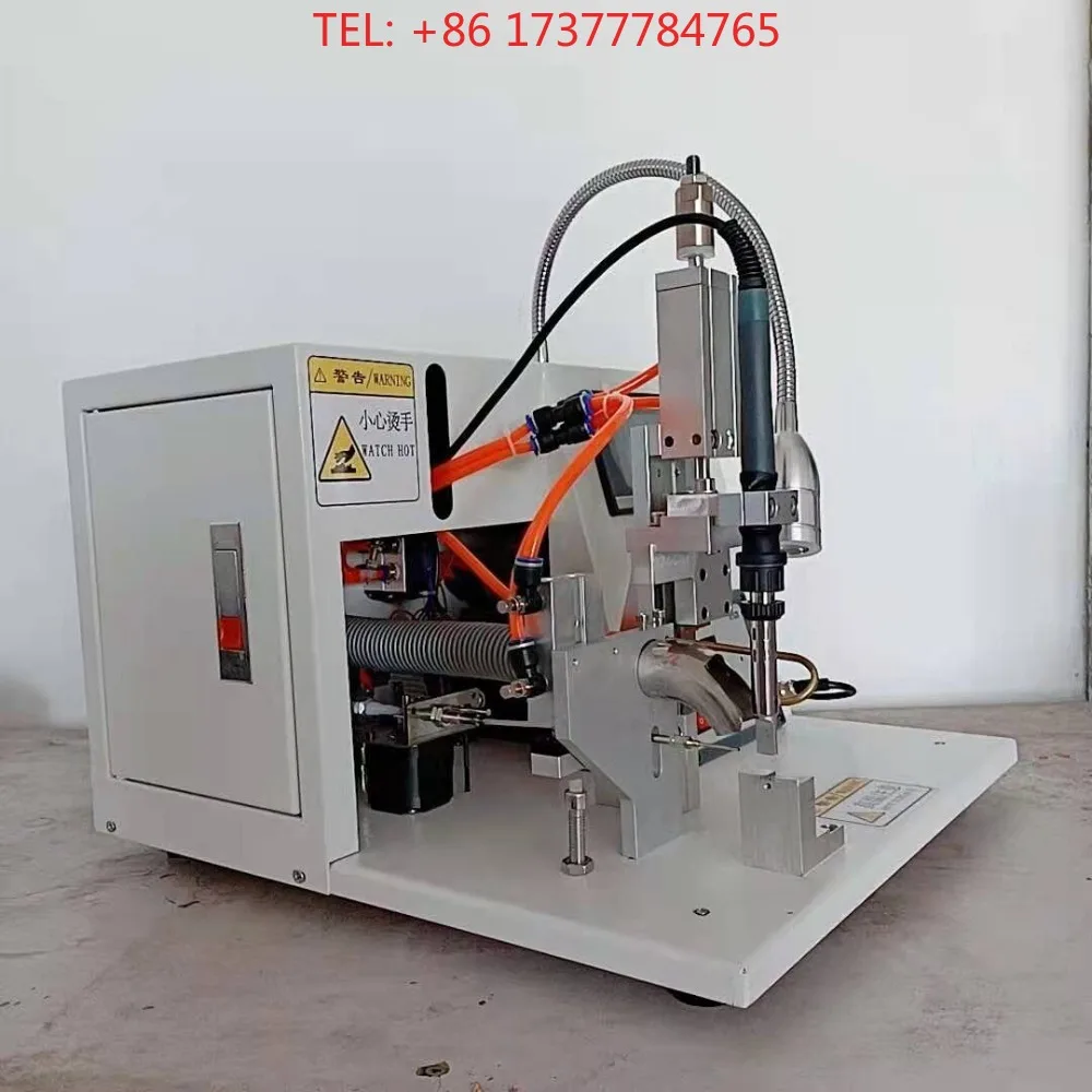 Touch Screen Control Semi Automatic Soldering Machine Pedal Soldering Station USB Plug Circuit Wire Harness Welding Equipment