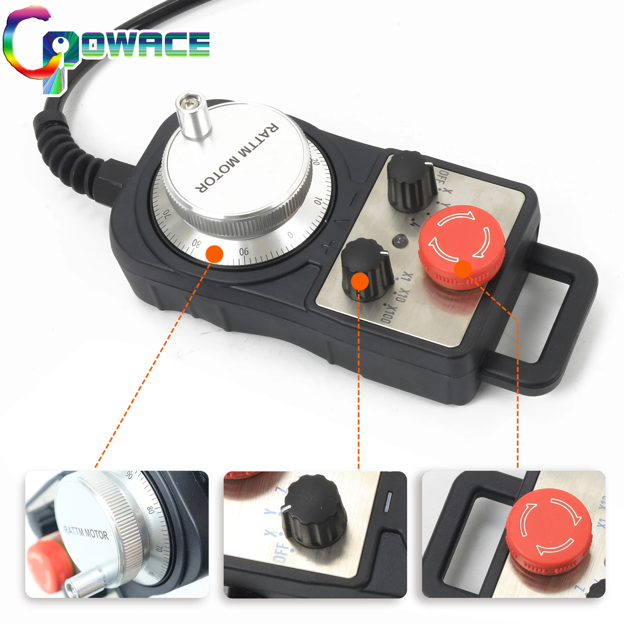 DDCS Expert PLC 4 /5 Axis  off-line Motion controller with handwheel for CNC Router Engraving Milling Machine