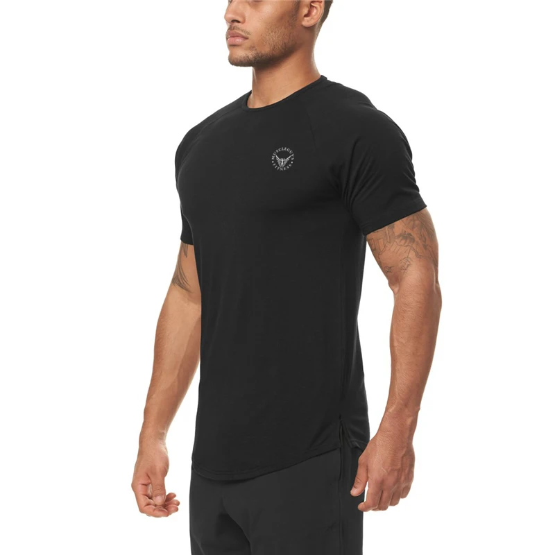 Men's Summer Cool Feeling Quick Drying Breathable T-shirt Running Sports Half Sleeve