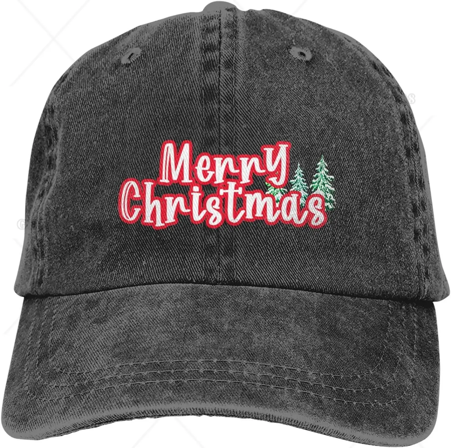 Gorra de béisbol de Papá Noel para hombre y mujer, gorro ajustable, lavado divertido, informal, Snapback, cuatro estaciones