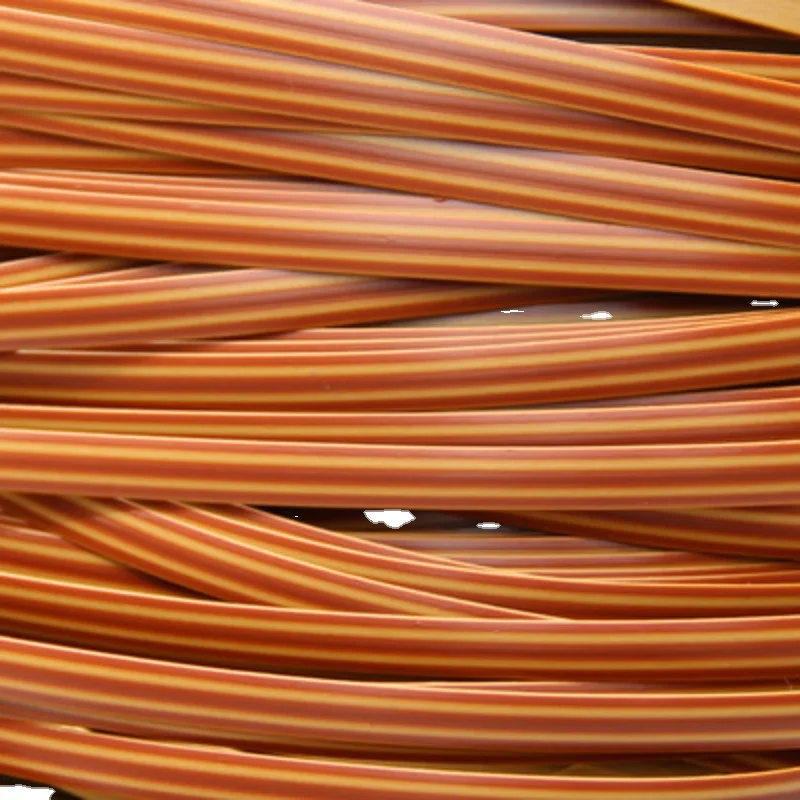 70Meters(500g) Width:8mm Coffee Gradient Flat Synthetic Rattan Weaving Material Plastic Knit Repair Chair Table PE Rattan