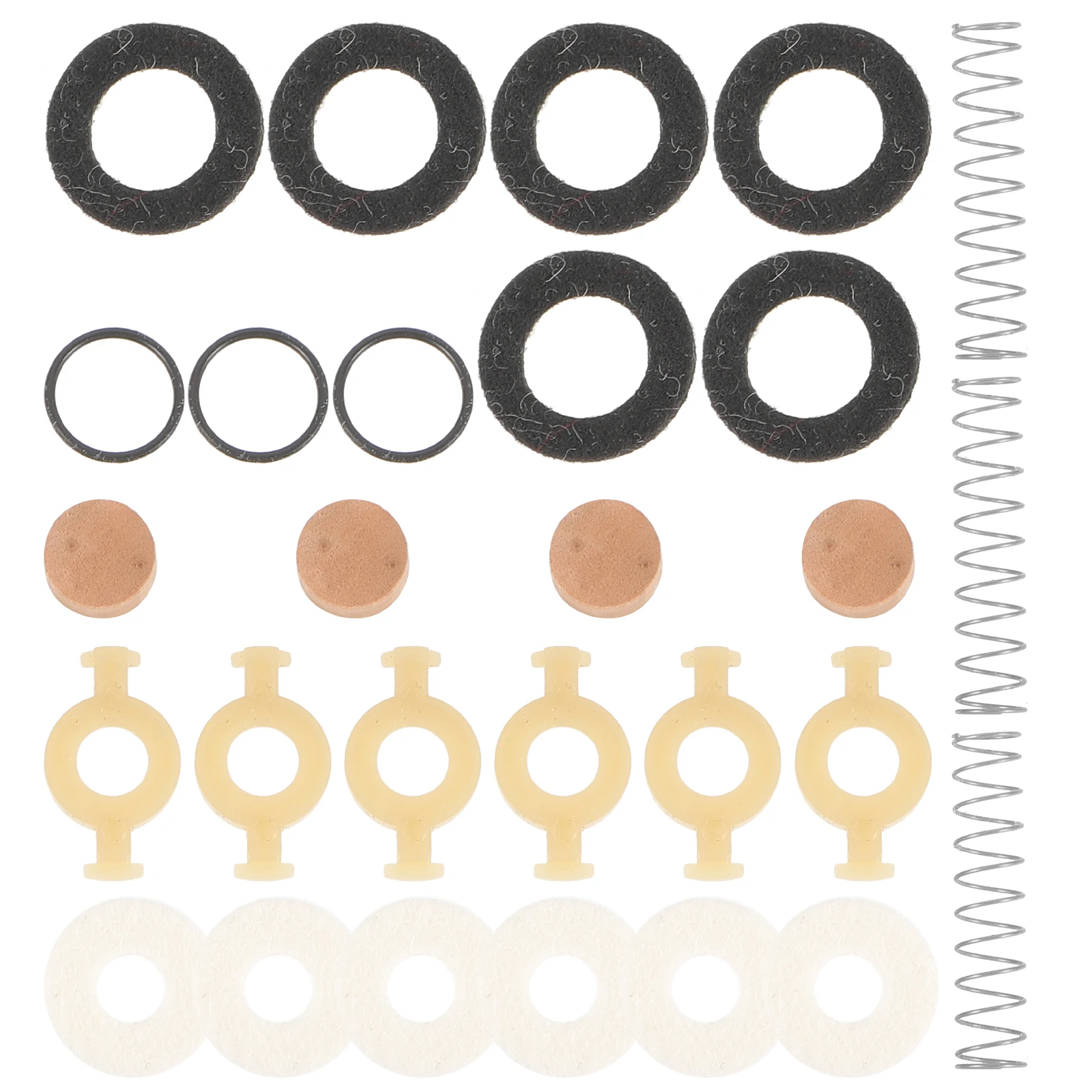 

Trumpet Repair Supplies Springs Pads Felt Wood Components Replacement Parts Cornet Piston Button Accessories Sturdy Durable