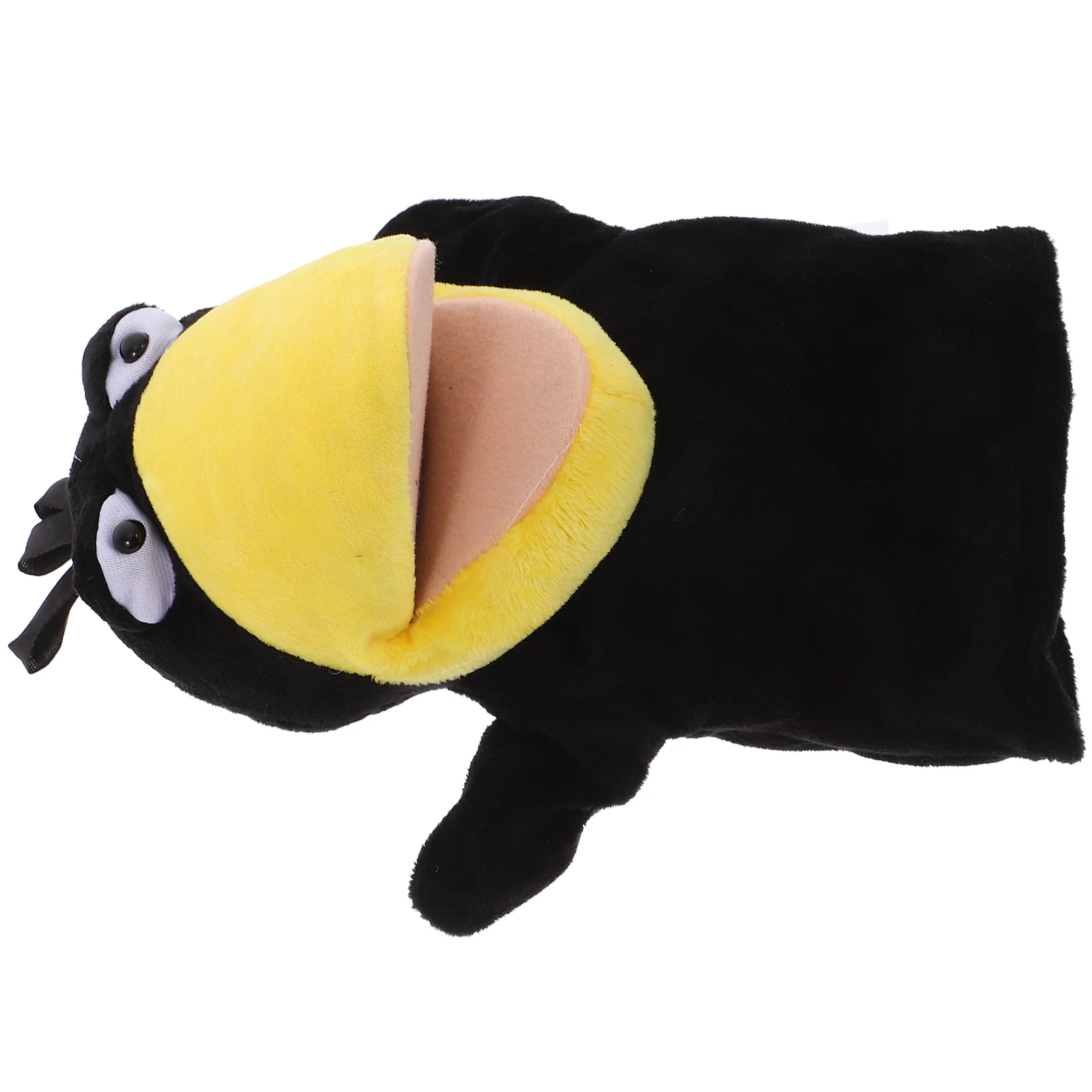 Toddler Toys Crow Hand Puppet Plush Animal Finger Animals Dolls for Kids Cartoon Head Puppets Black Interactive Parent-child