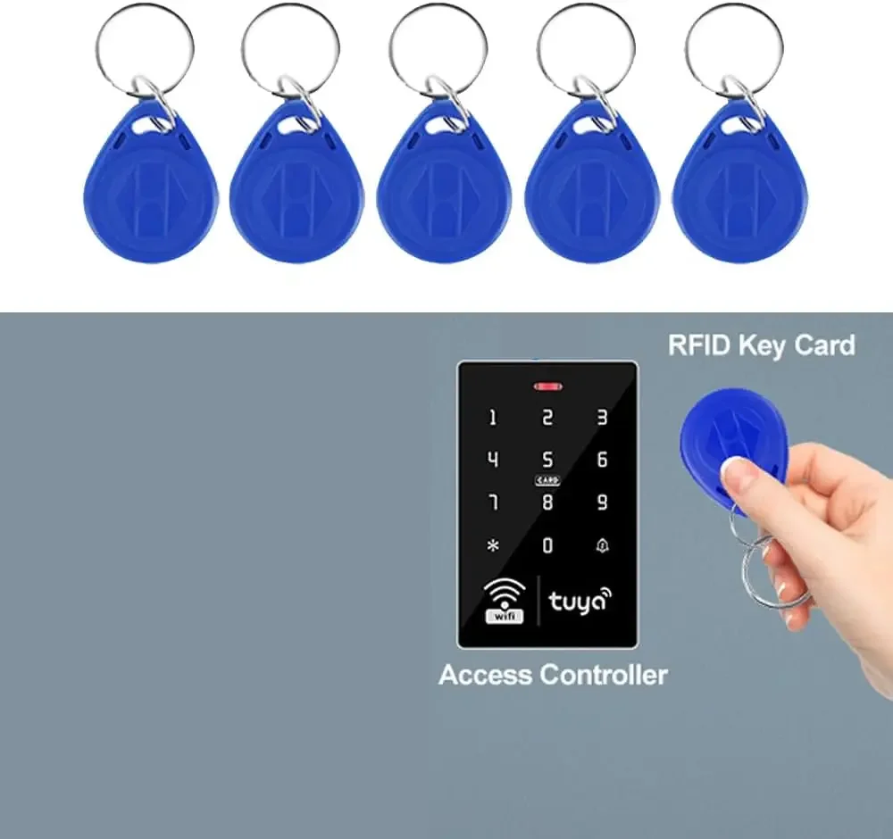 

T5577 125KHZ ID Key Card Access Control Key Tags Rewritable 125KHz RFID Tag Proximity ID Token Keyfob Rewritable Keyfob
