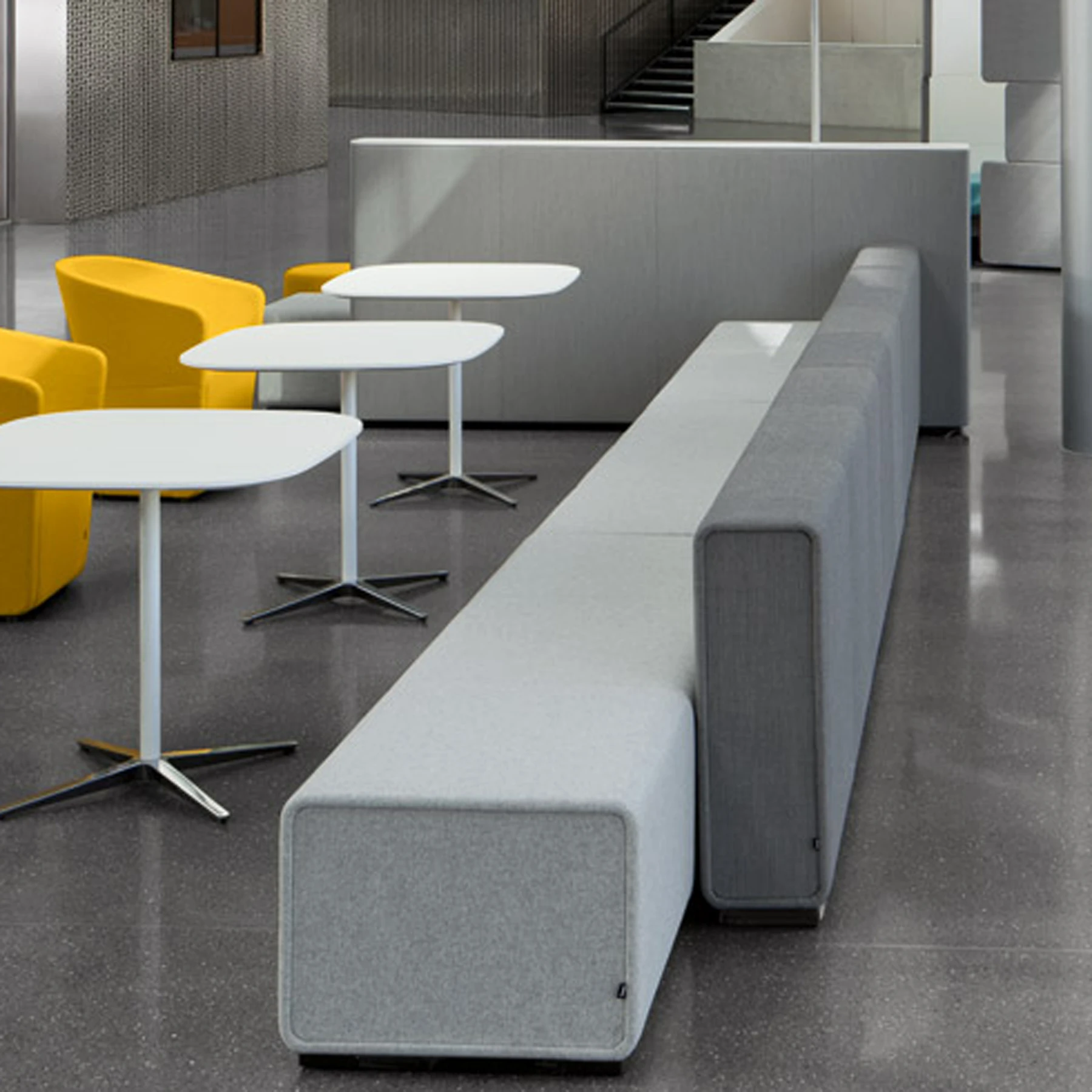 Modern Public Area Hall Lobby Loose Furniture Modular Sofa Free Combination Two Sofa With Back