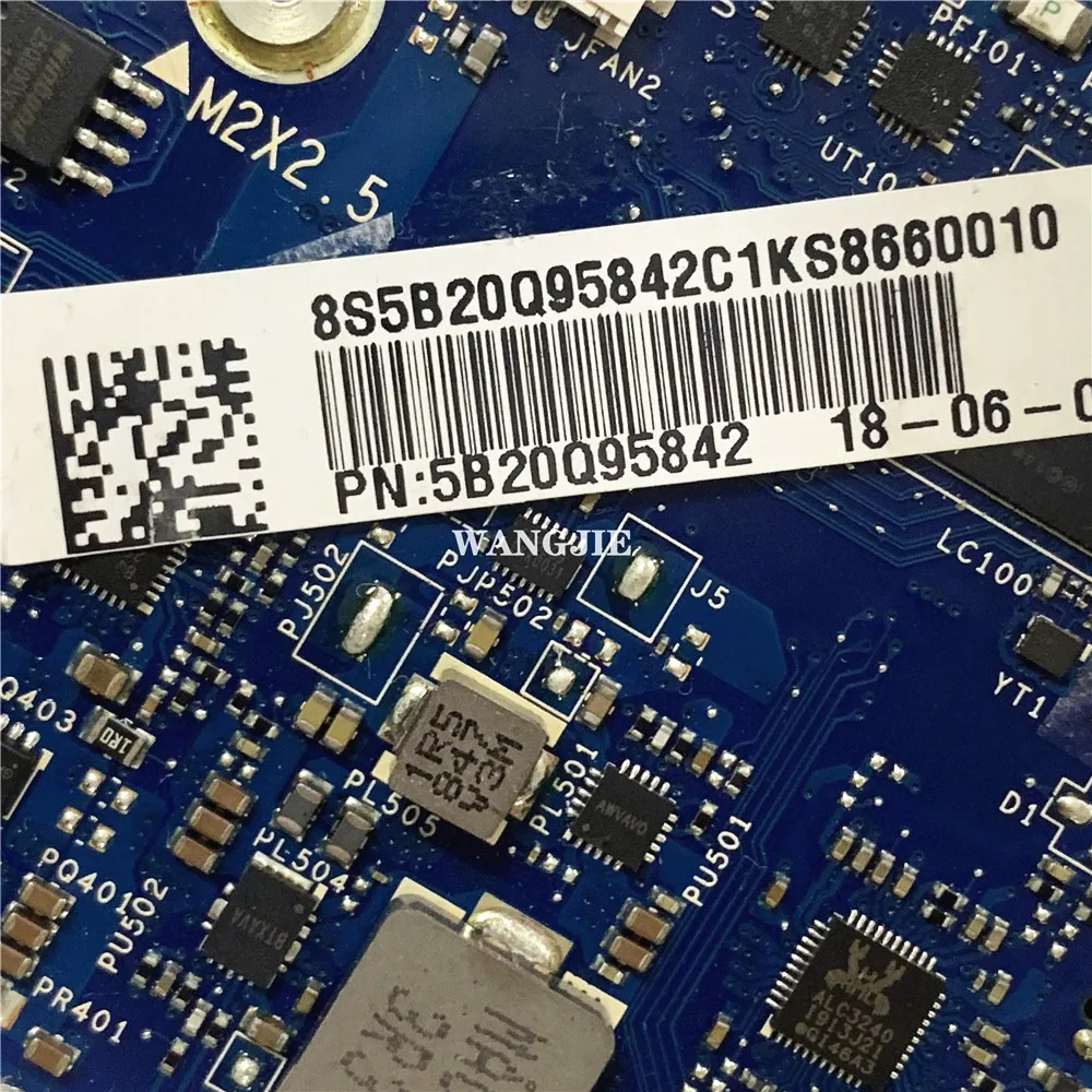 لينوفو اليوغا 730-13IKB اللوحة الأم للكمبيوتر المحمول DLZP3 LA-F571P مع وحدة المعالجة المركزية i7-8550U 8GB-RAM FRU 5B20Q95842 100% العمل