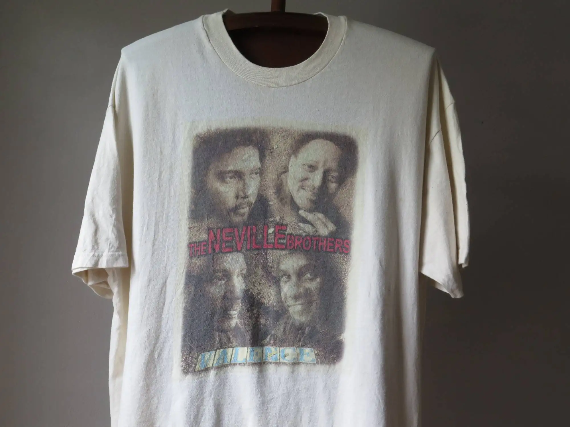 vintage the neville brothers T Shirt valence Street 90s tee R B soul funk XXL hiphop rap