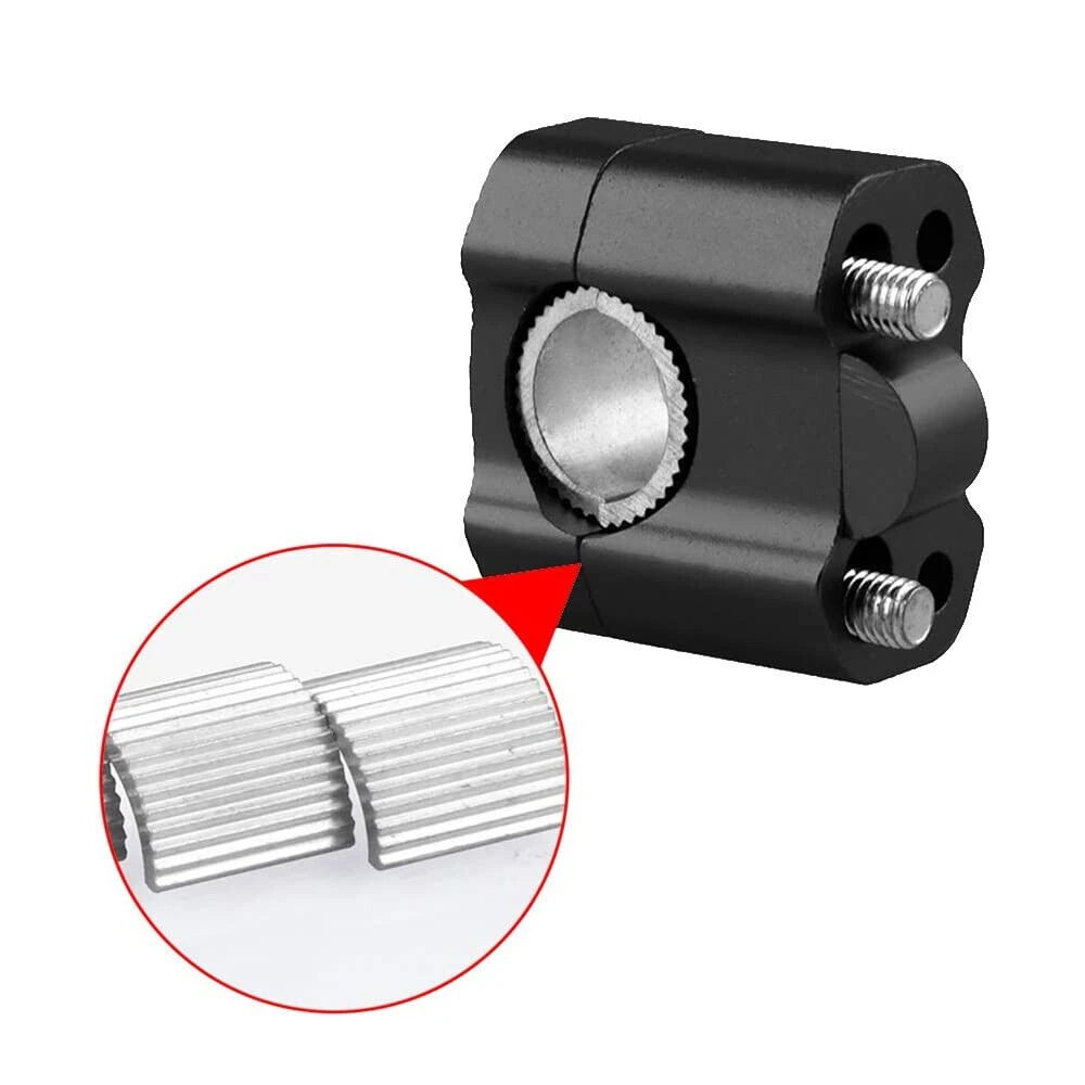 Adaptor Pengangkat Klem Dudukan Batang Gemuk Stang Hitam 7/8 "hingga 1 1/8" Sepeda Motor Trail