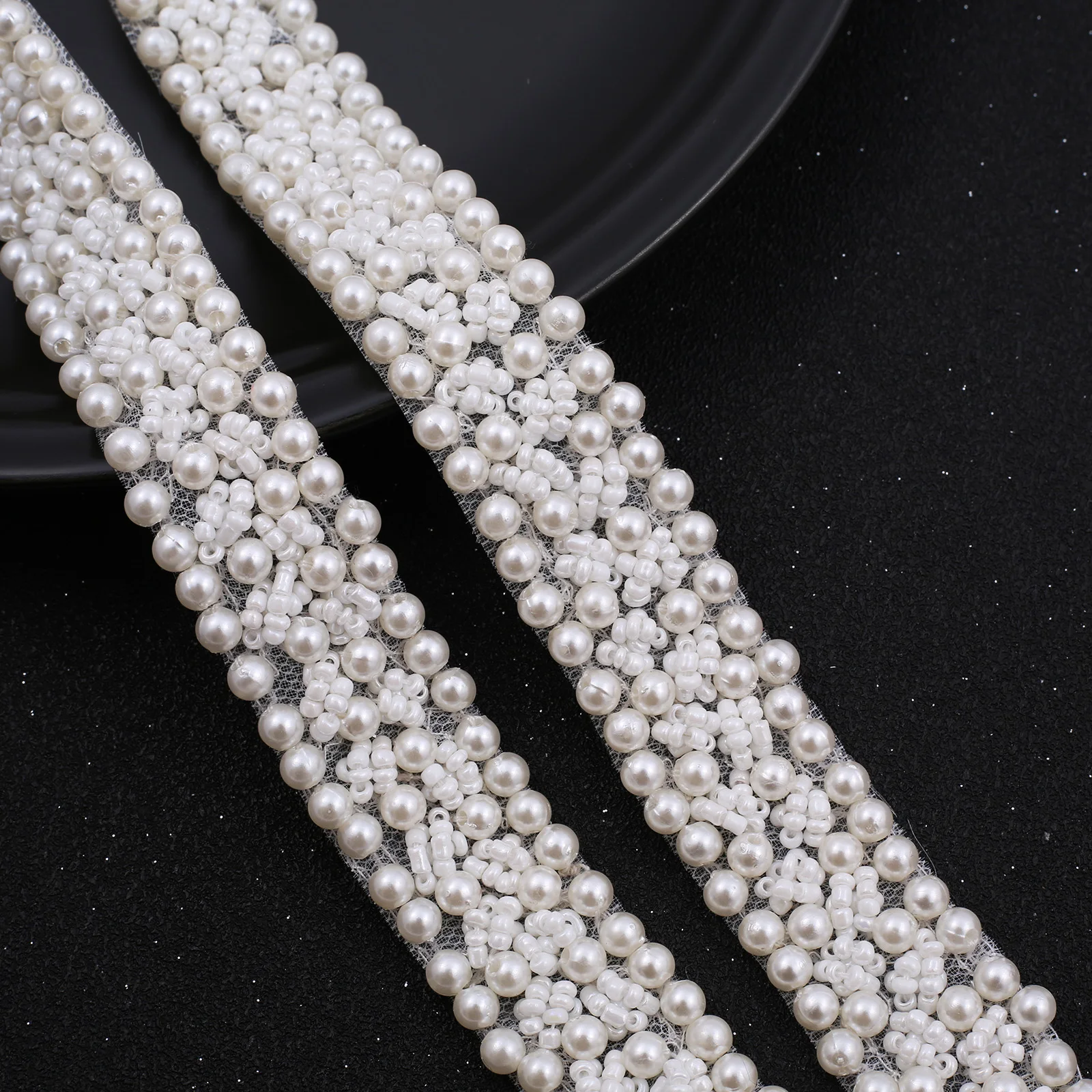 NZUK Handmade Beaded Wedding Belts Elegant Ivory Pearls Bridal Belt  for Evening party Dress Wedding Accessories