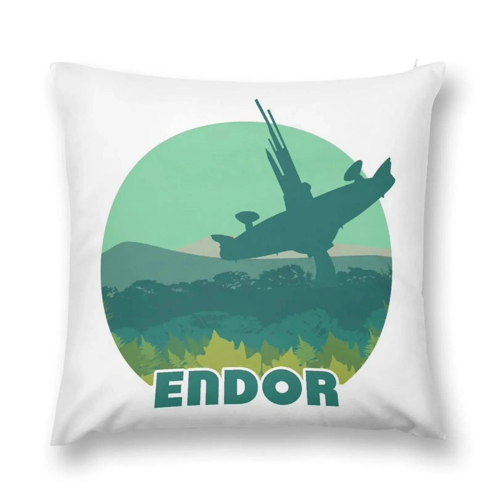 Endor Retro Travel Poster Throw Pillow Cushions Cover autumn decoration Christmas Pillow Cases Cushion Child pillow