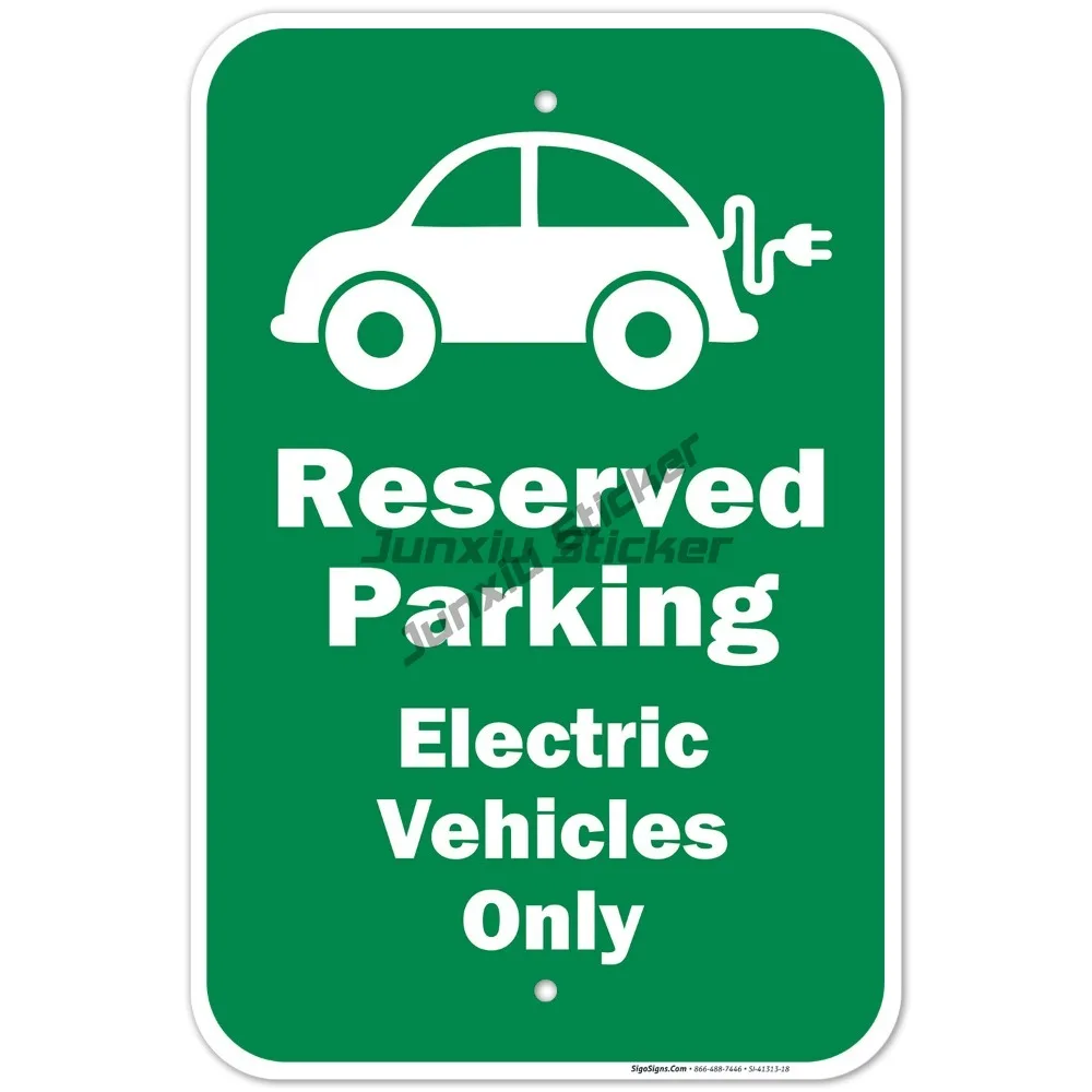 

Reserved Parking Electric Vehicles Only Sign,Decoration For Bumper Bodywork Cover Scratches Exterior Deco