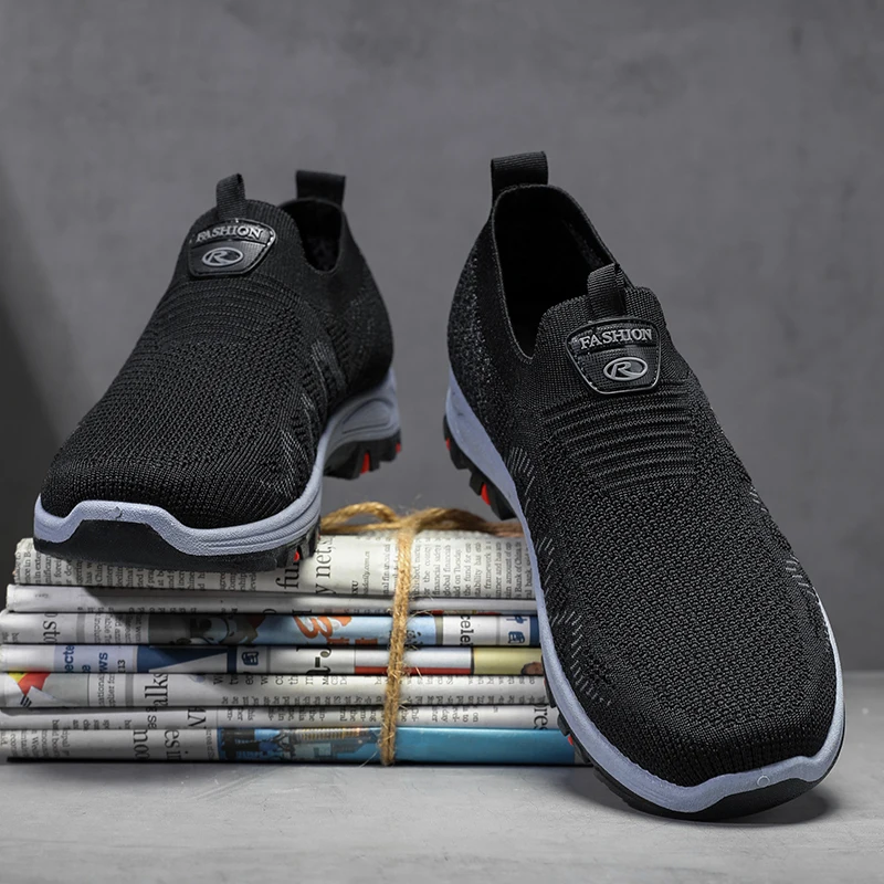 

Casual Men's Shoes Summer Breathable Flat Loafers Anti Slip Walking Mesh Travel Comfortable Lazy Comfortable Climbing Shoes