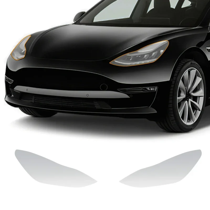 Voor Tesla Model 3 2020 2021 2022 2023 Pre Cut Bescherming Film Auto Koplamp Achteruitkijkspiegel Film Clear PPF Anti kras Sticker