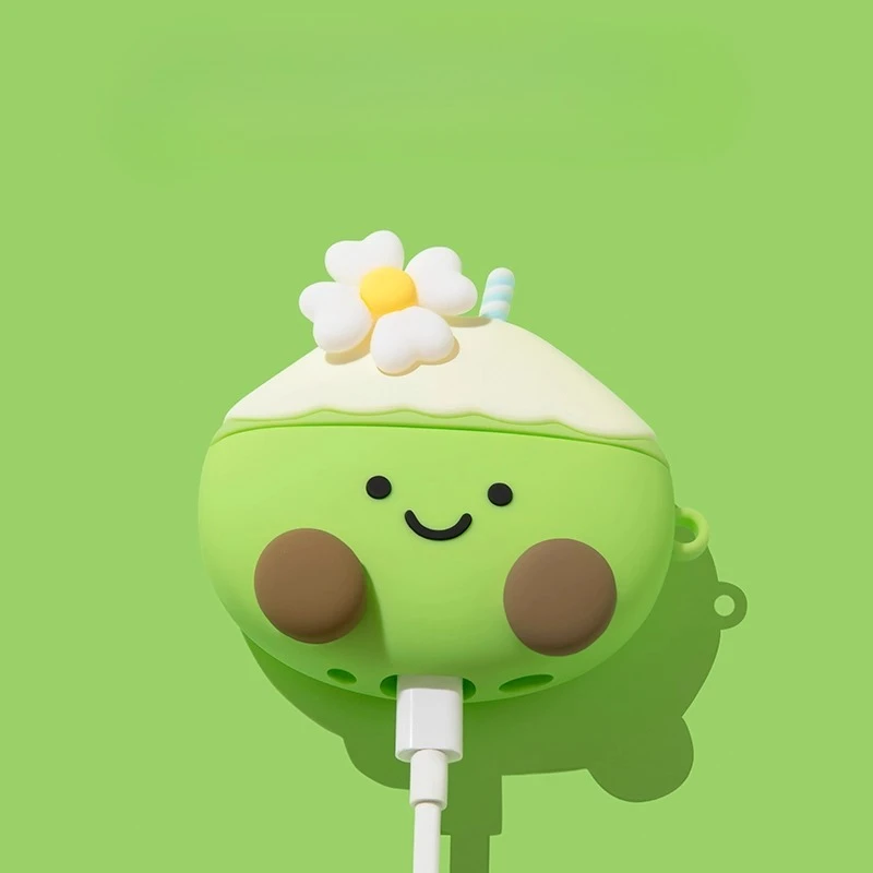 Funny Cute Coconut Headphone Case for Apple Airpods Pro 2 3 4 Cover Kawaii for Airpod 4th Pro2 Headset Cases Silicone Funda Box #3