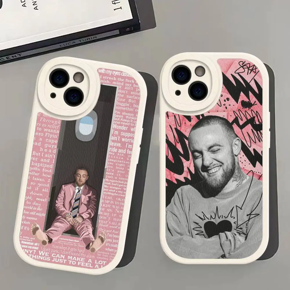 Singer M-Mac M-miller Classic Phone Case For IPhone 16 15 14 13 Pro Max 11 12 Plus Leather Silicone Cover