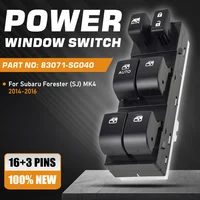 Coche para Subaru Forester SJ MK4 4th 2014 2015 2016 interruptor de Control de ventanilla principal eléctrico botón regulador 83071-SG040 16 + 3 pines
