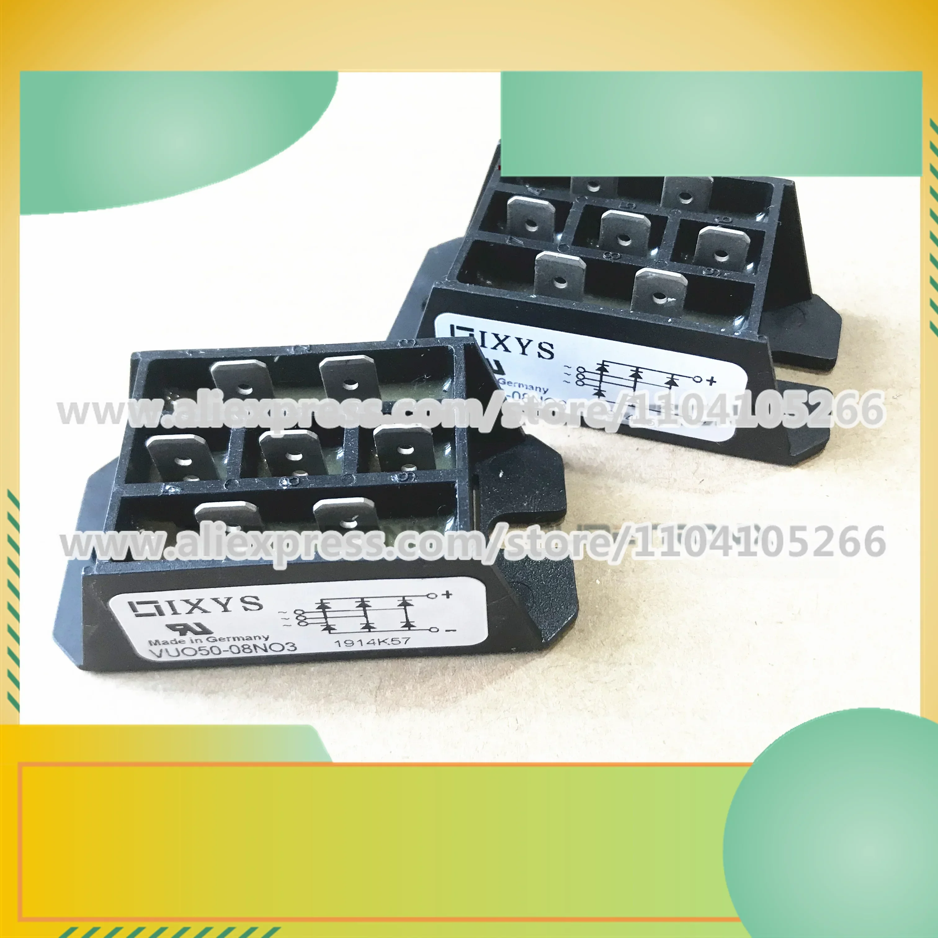 VUO50-08NO3 VUO50-12NO3 VUO50-14NO3 VUO50-16NO3 Новый оригинальный тиристорный силовой модуль