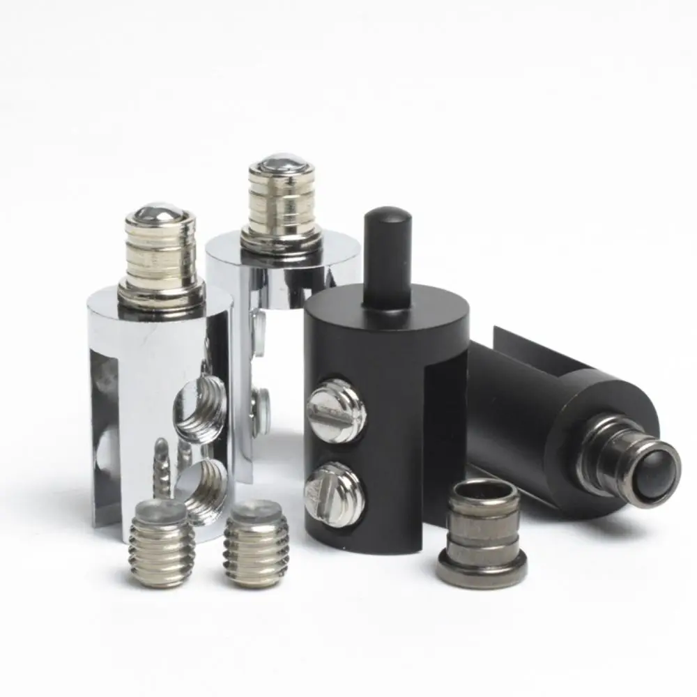 2 Buah Engsel Pintu Kaca Kapasitas Penahan Beban Kuat Engsel Kaca Silinder Poros Halus Cocok untuk Tembaga 3-8Mm