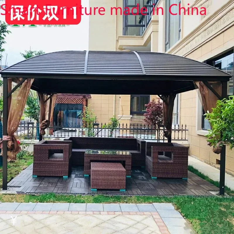 

Yuanmao aluminum alloy outdoor pavilion courtyard villa pavilion garden sunshade outdoor balcony outdoor sun canopy