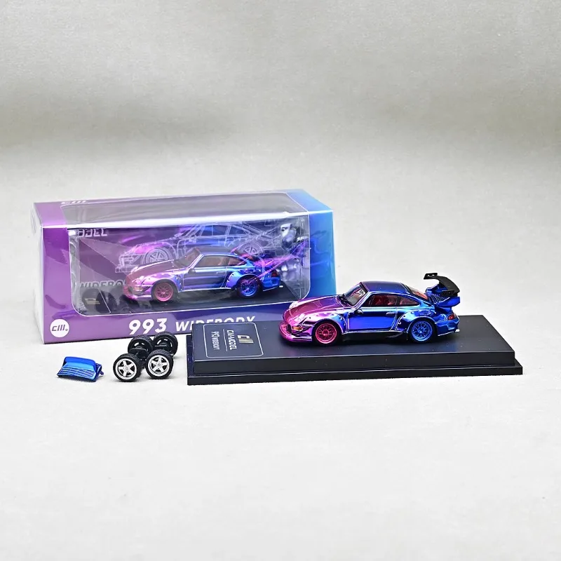 재고 있음 1/64 RWB964 전기 도금 분말 다이캐스팅 합금 자동차 모델, 소년 장난감, 어린이 축제 선물, 성인 장식.