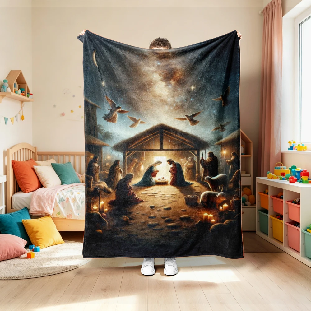 Selimut Natal, Hadiah Dekorasi - Christmas Throw Blanket ulasan dan harga