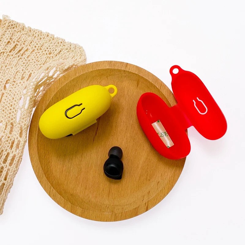 الكرتون الأعجوبة سماعة علبة ل شاومي Redmi براعم 3 لايت سيليكون بلوتوث سماعات شحن صندوق الغطاء الواقي مع هوك