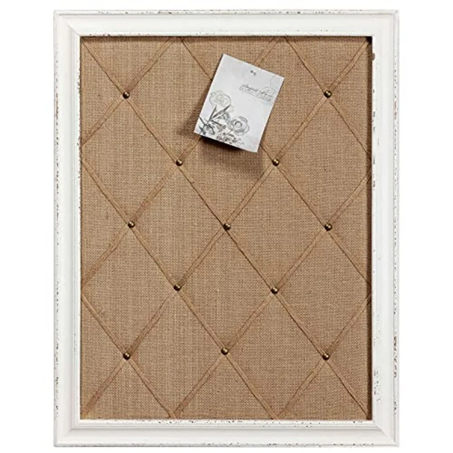 

Antique Linen Fabric Pin Board 21"×27" Message Board Wall Decor Burlap Bulletin Board Picture Memo Board Large Cork Boards for