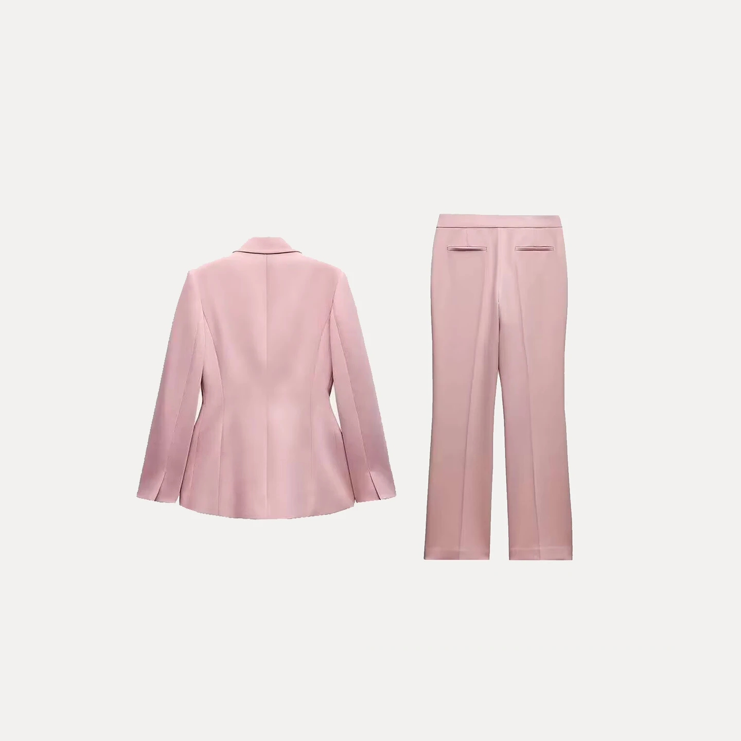 Z Faion Long Sve-Anzug für Damen, Jaet und ausgestellte Hose, Set 2025, Neuankömmling, zweiteiliges Outfit von Ele Workwear