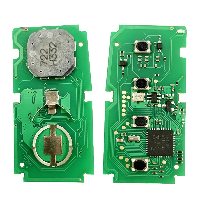 CN007138 ما بعد البيع 3 أزرار مفتاح ذكي فوب 8A رقاقة 433 ميجا هرتز FCC BR2EX 61E470-0010 بدون مفتاح التحكم عن بعد لتويوتا C-HR 2018 #3