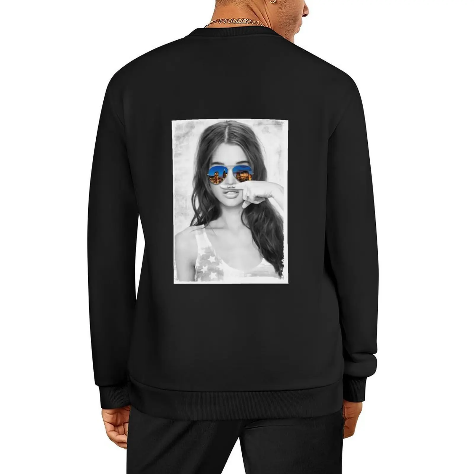 

Original Mustache Girl Graphic Men S Bowery Supply Co Amp Flagler Pullover tracksuit men mens clothing new in sweatshirts