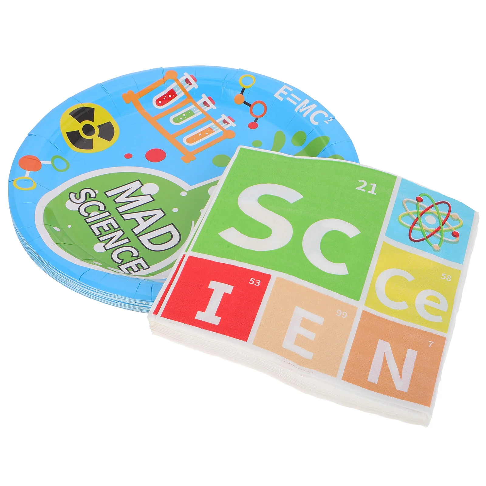 32 Pcs Kids Plates Party Science Paper Cup Computer Graduation Decoration Favor Political Valentine Decorations Child