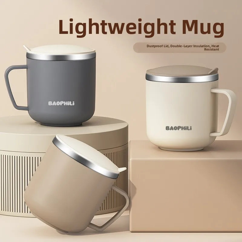 

Кружка из нержавеющей стали для завтрака, для замачивания овсянки, женская версия, для приготовления молока, офисная кружка, ретро-бутылка для воды