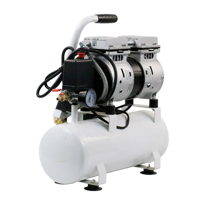 Professional High Quality 9L 0.75HP 8Bar Silent Oil Free Portable Air Compressor - view 5