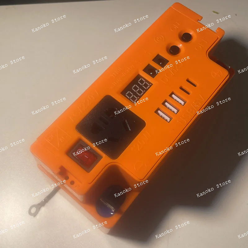 غطاء بطارية USB متعدد الوظائف، عاكس الطاقة المتنقلة بالطاقة الشمسية، محول البطارية، إضاءة الطوارئ