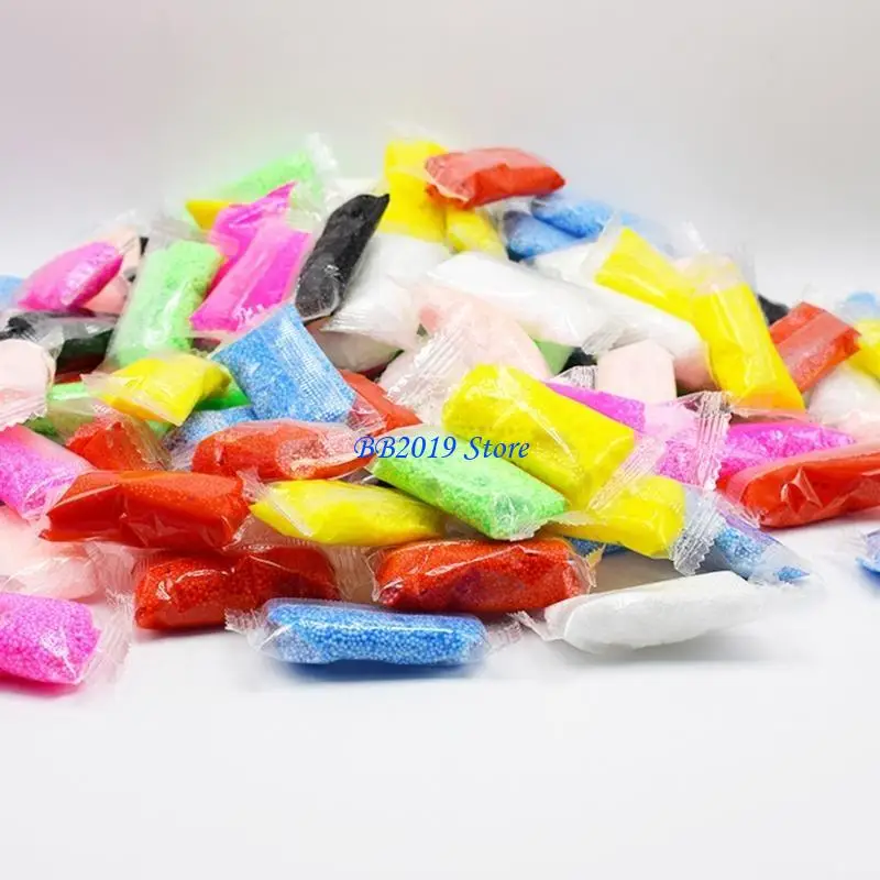Q0KB Soft mousse boue neige 8pcs pour filles adultes kits bricolage jouet à main