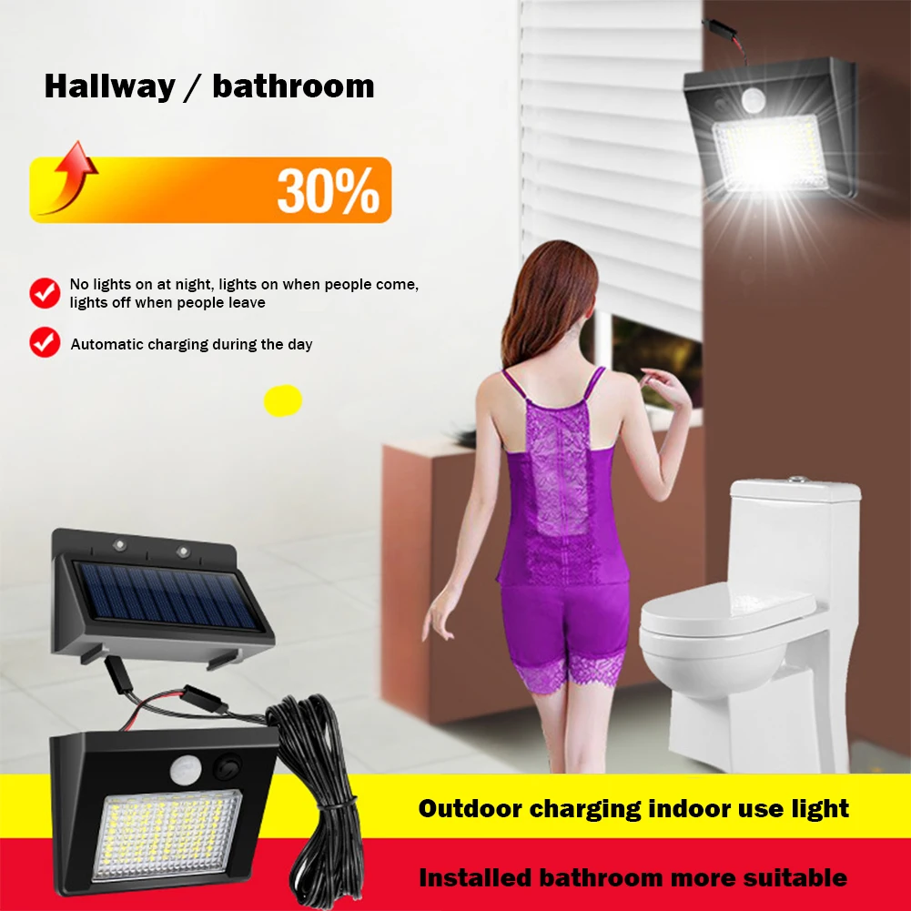 Lámpara Solar de 32LED/48LED para exteriores, foco de jardín de 1200mAh, luces de pared impermeables IP65, larga resistencia para porche, Patio