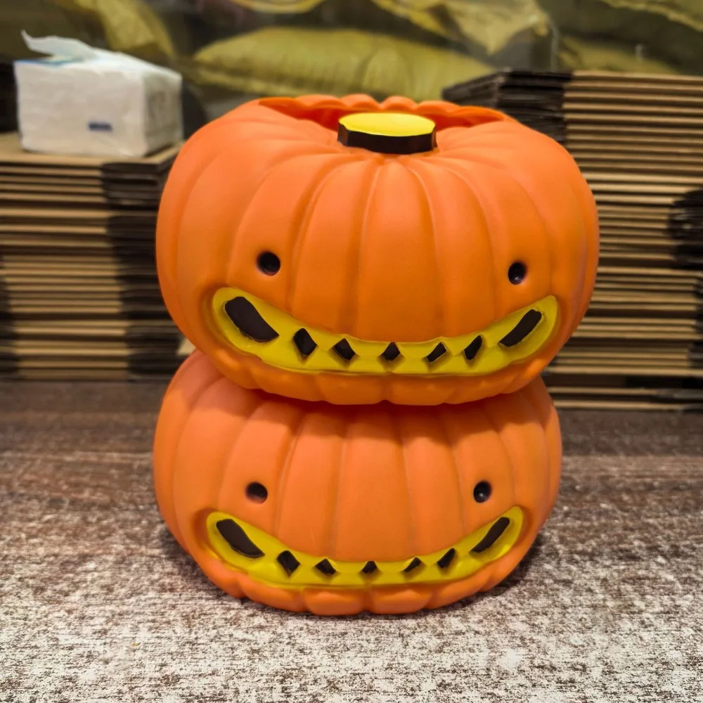 

Halloween Pumpkinn Tissue Box Model Toy Decorative Pumpkin Paper Storage Box Gnash Collectible Pumpkin Ornament Decoration