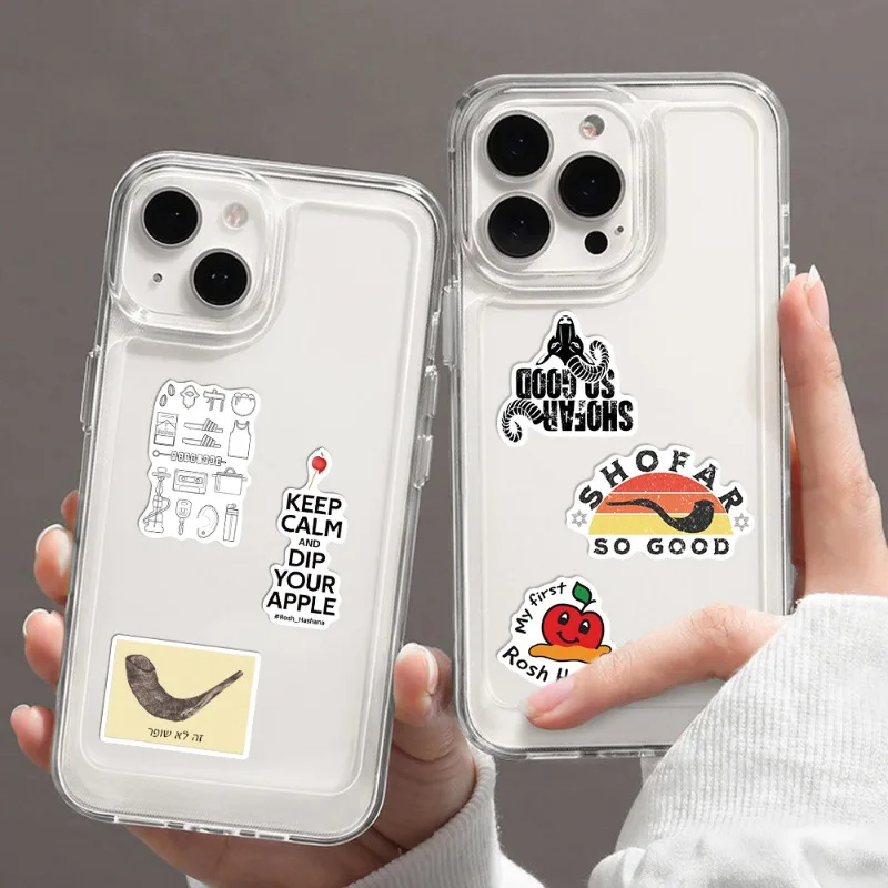 สติกเกอร์ตกแต่งลายการ์ตูนสร้างสรรค์สำหรับปีใหม่ 50 ชิ้น