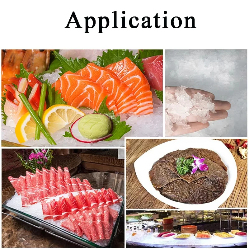 เครื่องทำน้ำแข็งเกล็ดหิมะ 60 กก. เครื่องทำน้ำแข็งบล็อกเกล็ดหิมะแบบอัตโนมัติสำหรับธุรกิจ ราคา