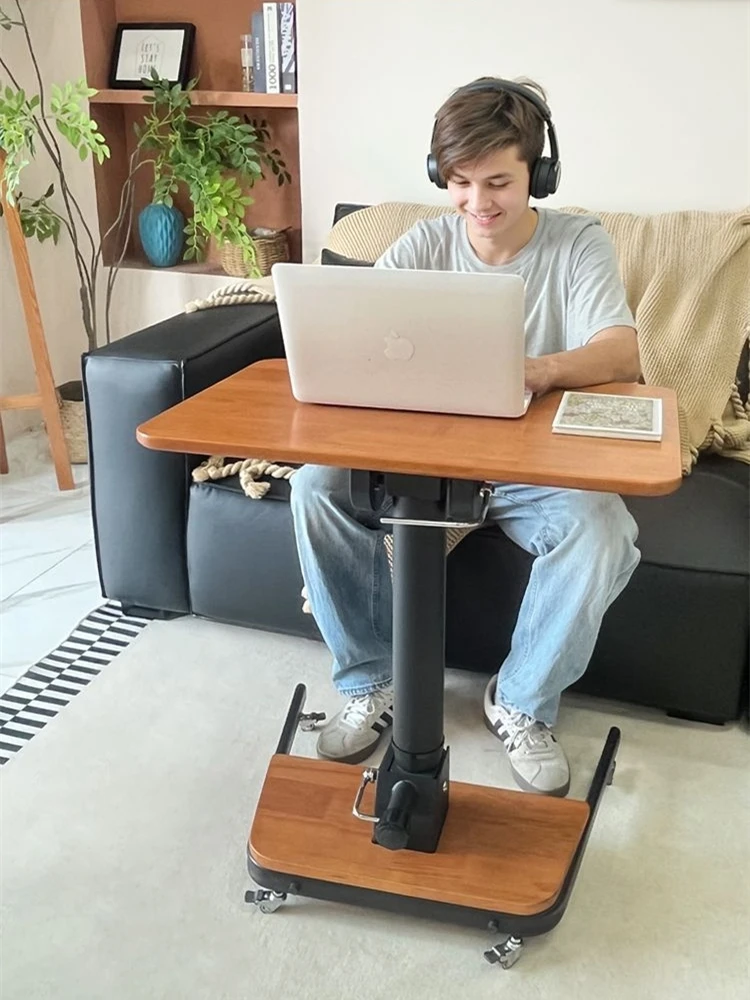 

Подъемный компьютерный стол из массива резины, передвижной учебный стол, домашний складной стол, офисный стол