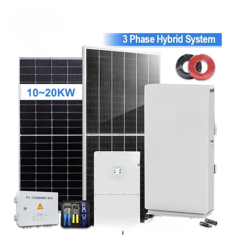 10Kw 10Kw 19Kw Litium Complete Set Hybrid Solar Power System Full Set 220 Volts 240V Output With Solar Panels
