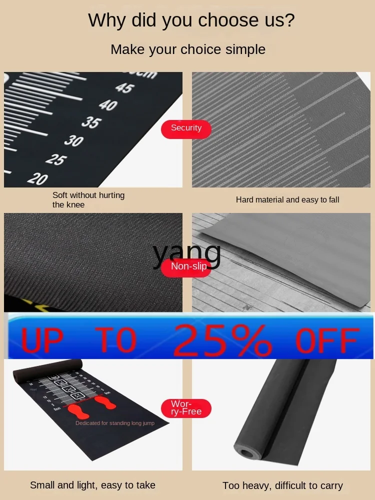 

lmm Long Jump Test Mat Home Non-Slip Special Training for Long Jump Mat Standing Long Jump Test
