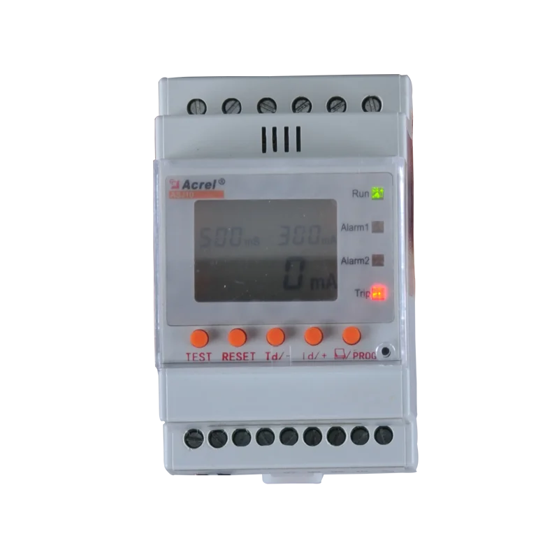 din rail digital measuring residual current protection relay with RS485 overcurrent alarm