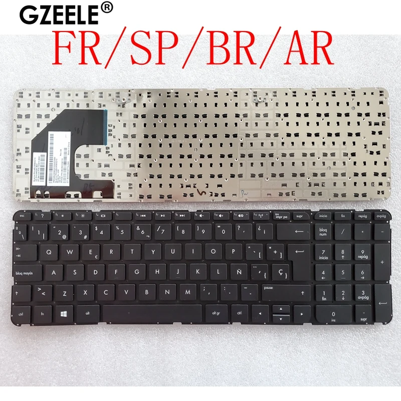 Teclado FR/SP/BR/AR para HP Pavilion Sleekbook 15-B183 15-B 15-b000 15-b100 15T-B 15t-b100 15t-b000 15Z-B 15-B058SR