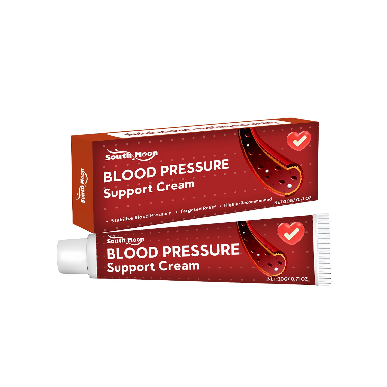 Control High Blood Pressure Treatment Cream Relieve Fatigued Stress Giddy Promote Blood Circulation Health Hypotensive Ointments