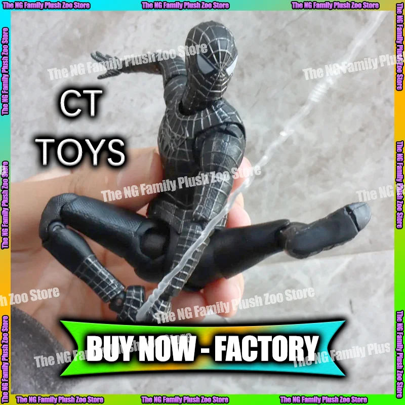 

In-Stock Ct Toys Spiderman Black Suit Version Tobey Maguire Symbiote Figure Spider-Man Anime Action Figure Figurine Gifts Toys