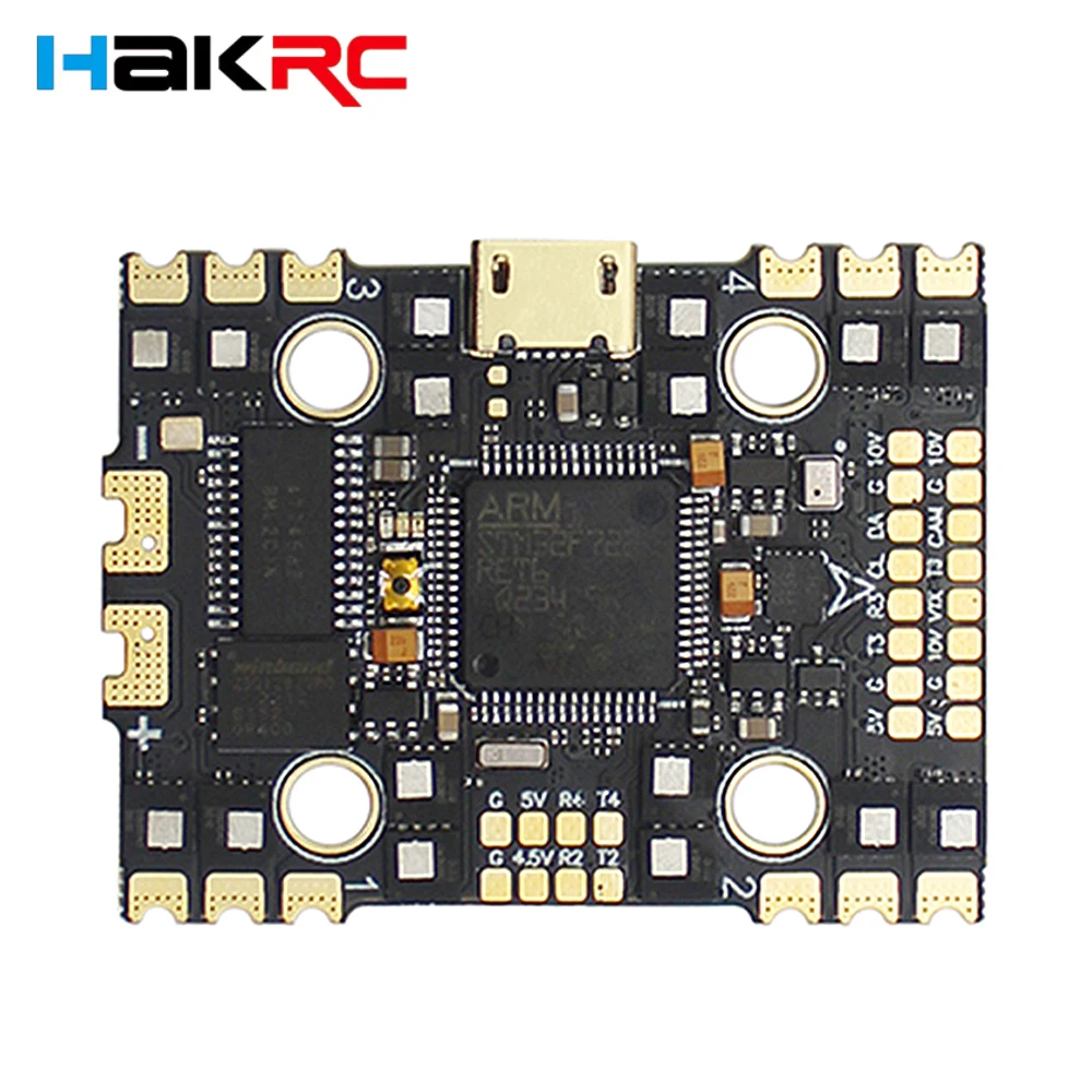 

HAKRC F7220D AIO Double BEC F7 Flight Controller 32Bit 40A / 50A 4in1 ESC 2-6S for RC FPV Freestyle Toothpick Cinewhoop Drone